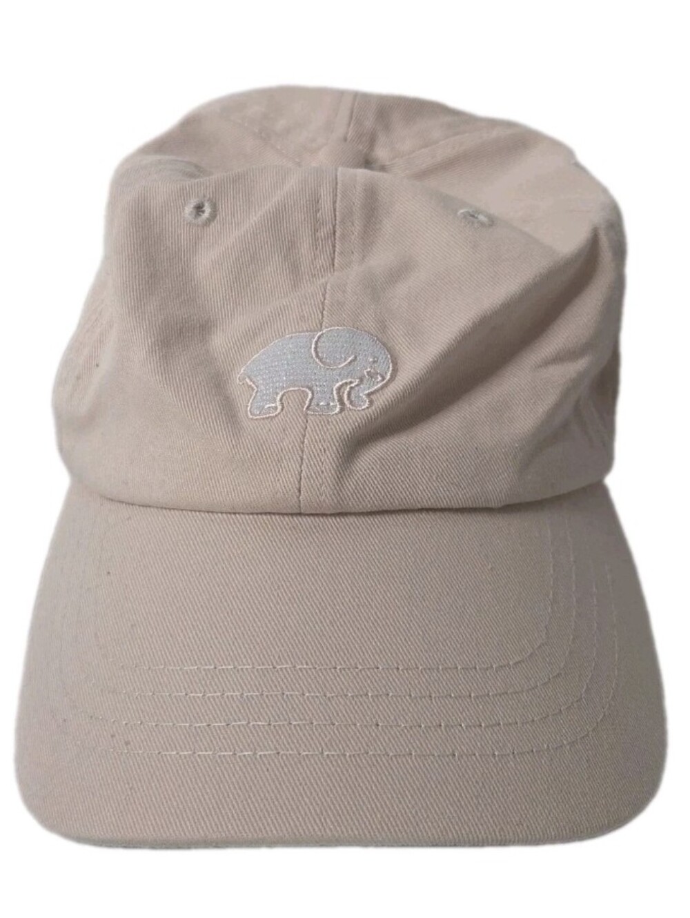 Ivory Ella Pale Pink Elephant Embroidered Baseball Cap